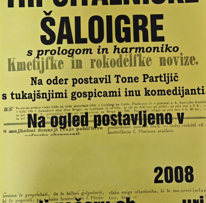 Tri čitalniške šaloigre šaloigre (s prologom in harmoniko)